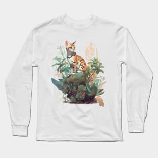 Cute Bengal cat Long Sleeve T-Shirt